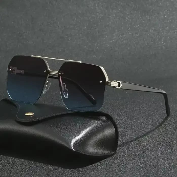 Lunettes De soleil aviateur à la mode pour hommes et femmes rétro Double pont métal conduite UV400