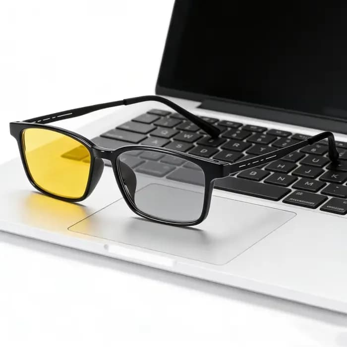 Lunettes de myopie photochromiques tendance à verres jaunes pour femmes et hommes