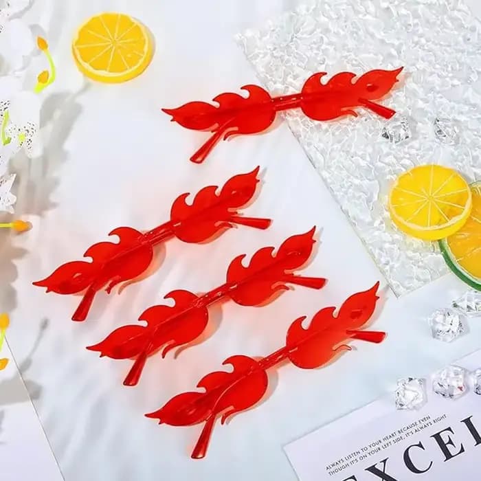 Lunettes de soleil à flamme en plastique