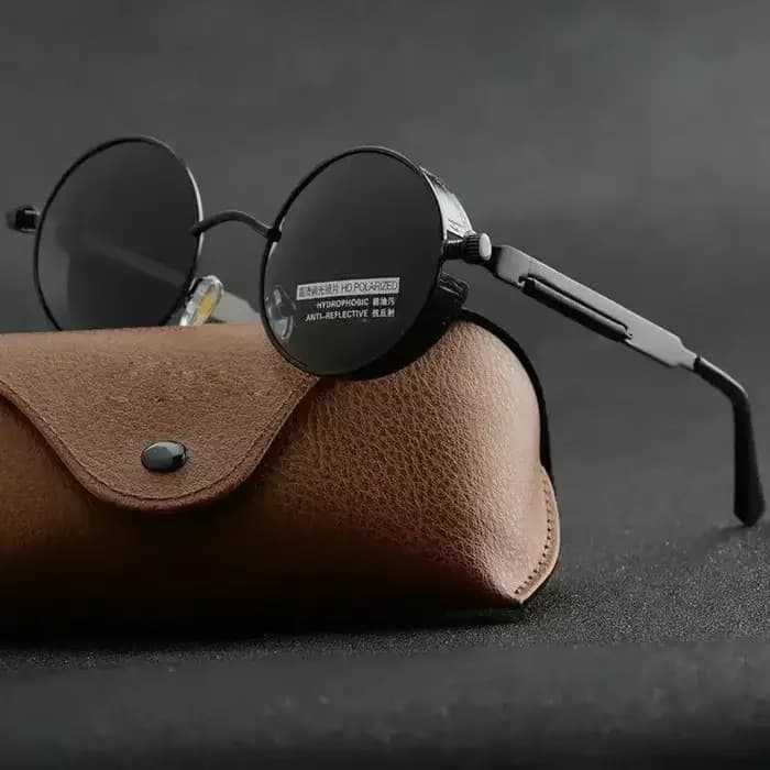 Lunettes de soleil gothiques steampunk unisexes