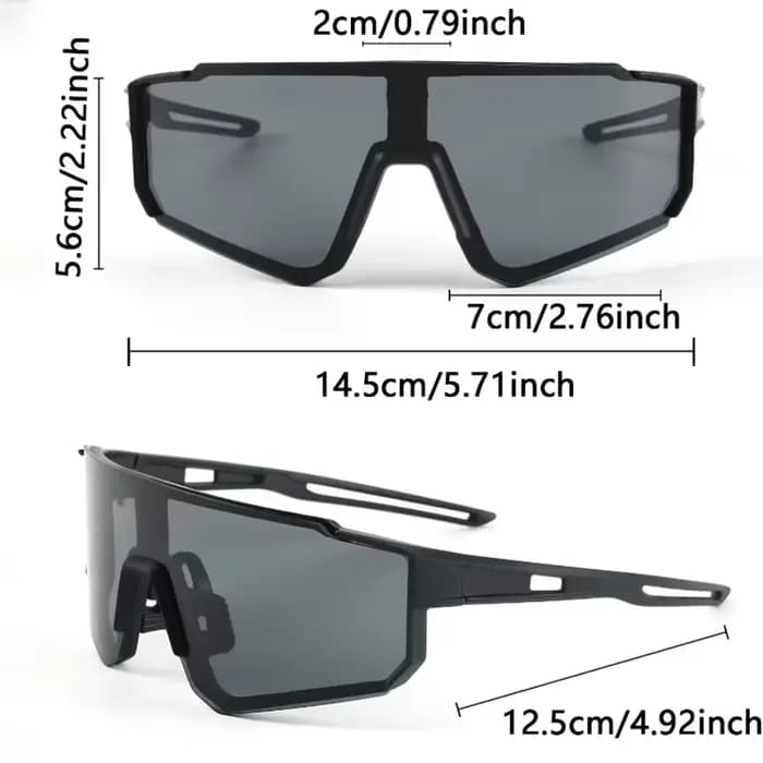 Des lunettes tendance à monture en plastique monobloc