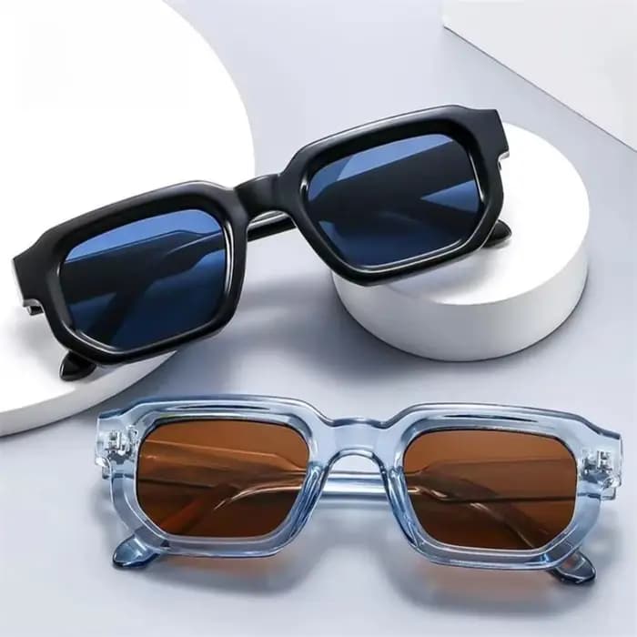 Ensemble combiné pour homme, lunettes de mode neuves, lunettes carrées rétro, décoration, personnalité tendance, adaptées à un usage quotidien