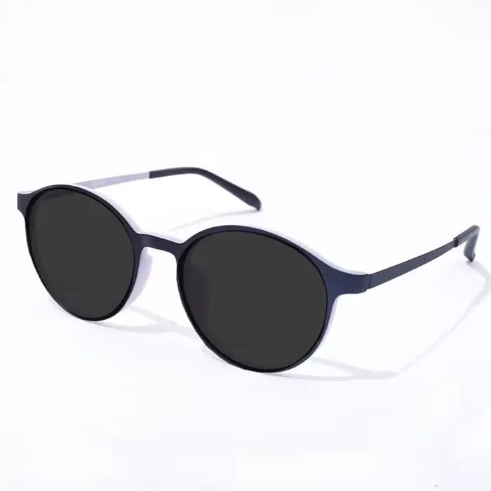 Lunettes De Soleil rondes rétro femmes hommes marque Design alliage De titane femme