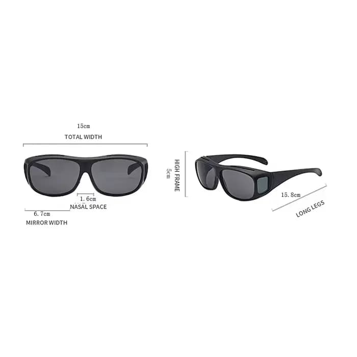 Lunettes de soleil unisexes anti-absorbe ouissement pour conduite de moto