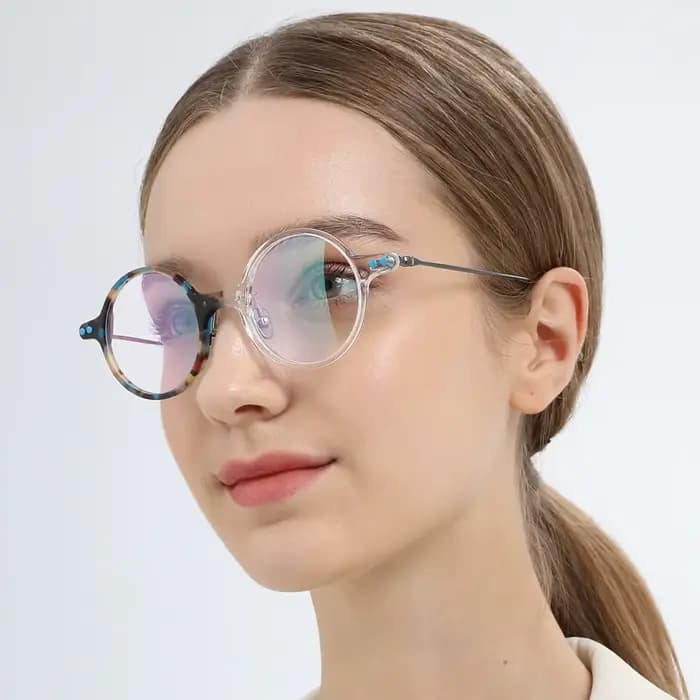 Monture de lunettes FONEX en acétate et titane pour femmes, nouveau design de marque, lunettes rondes vintage rétro pour hommes, lunettes japonaises 85701