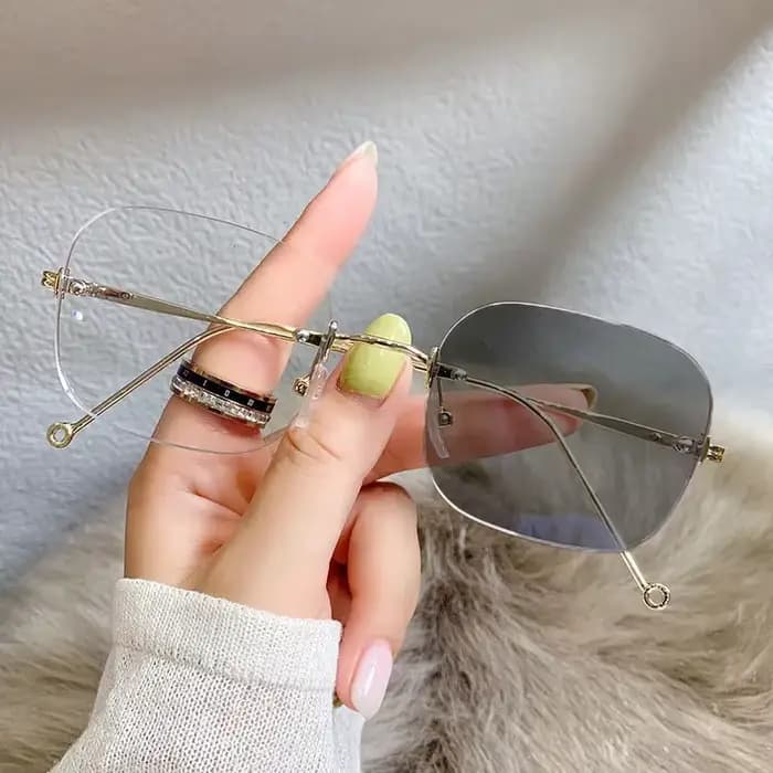 Lunettes de myopie photochromiques sans monture pour femmes