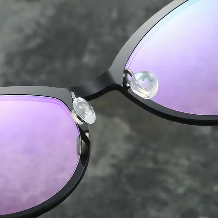 Danemark 6564 femmes lunettes ovales cadre sans vis ultraléger forme de papillon