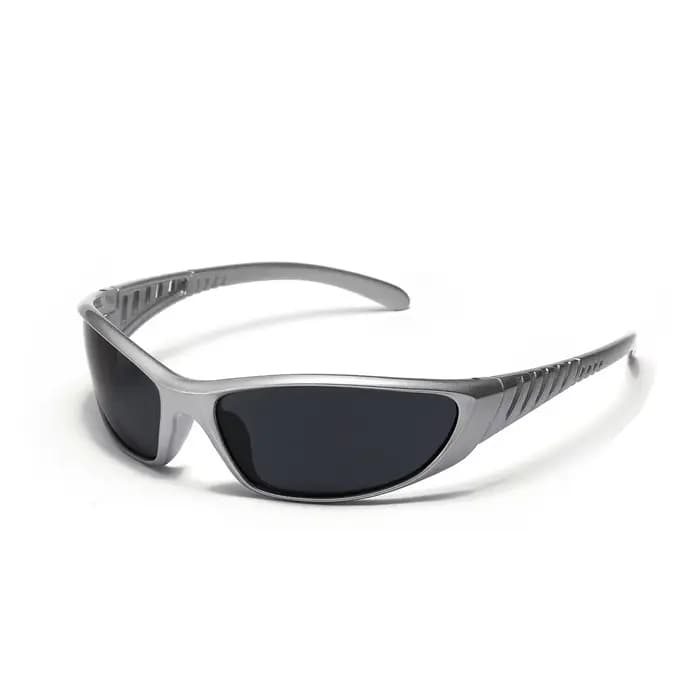 Lunettes de soleil de SPORT argentées pour hommes et femmes