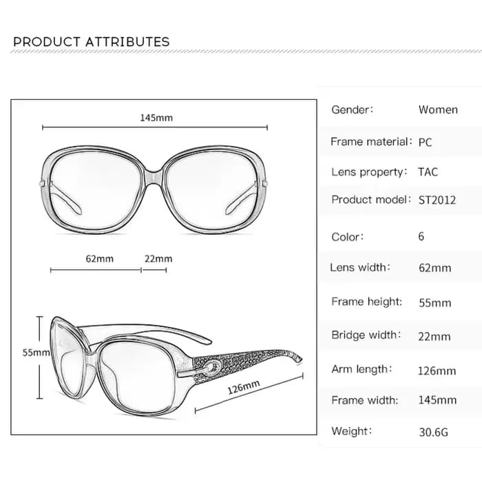 YSYX lunettes De soleil polarisées pour femmes marque