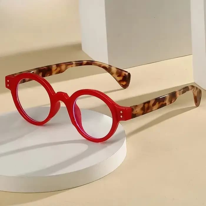 Lunettes de lecture rondes rétro à grande monture pour femmes
