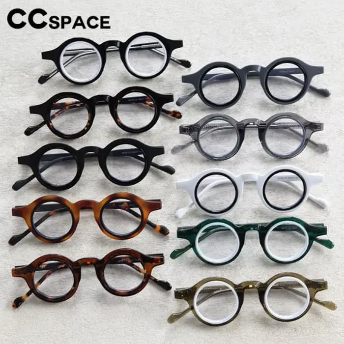 Lunettes de lecture rondes rétro Punk pour hommes et femmes