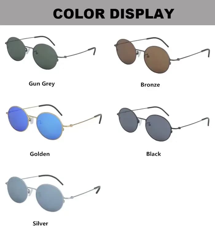 Lunettes de soleil polarisées rondes faites à la main pour hommes et femmes