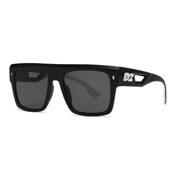 Nouvelles lunettes de soleil de créateur de mode pour hommes et femmes avec des lignes simples et minimalistes et une grande monture