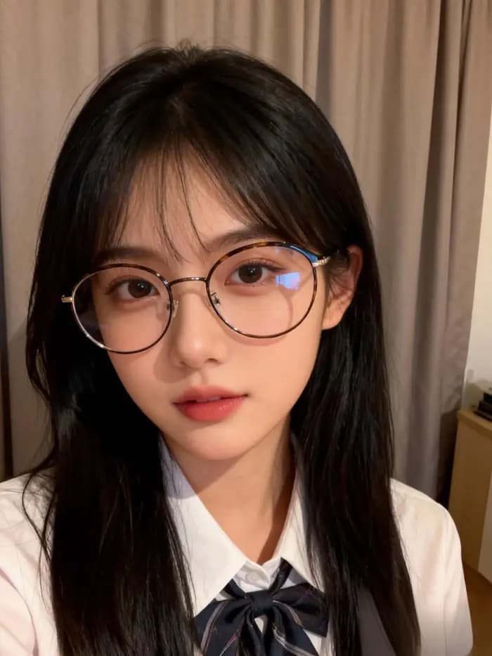 Lunettes classiques à monture noire pour femmes