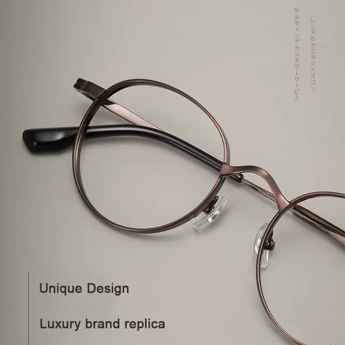 Nouveau petit rond lunettes en titane marque Design hommes femmes