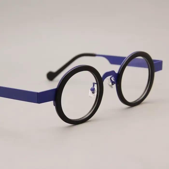 Lunettes optiques en acétate métallique à jante complète à dioptrie haute