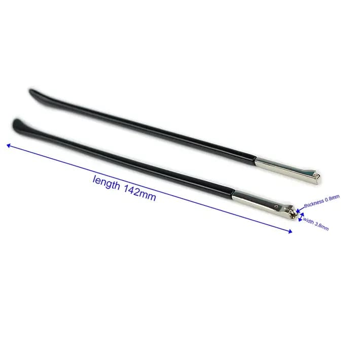 Lunettes à ressort en métal, 10 paires, 3.8mm de largeur, branches, jambes flexibles avec pointe longue, pièce de réparation de lunettes, accessoire 3029