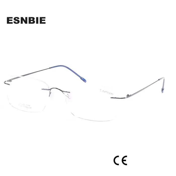 Monture de lunettes Flexible en titane pour hommes