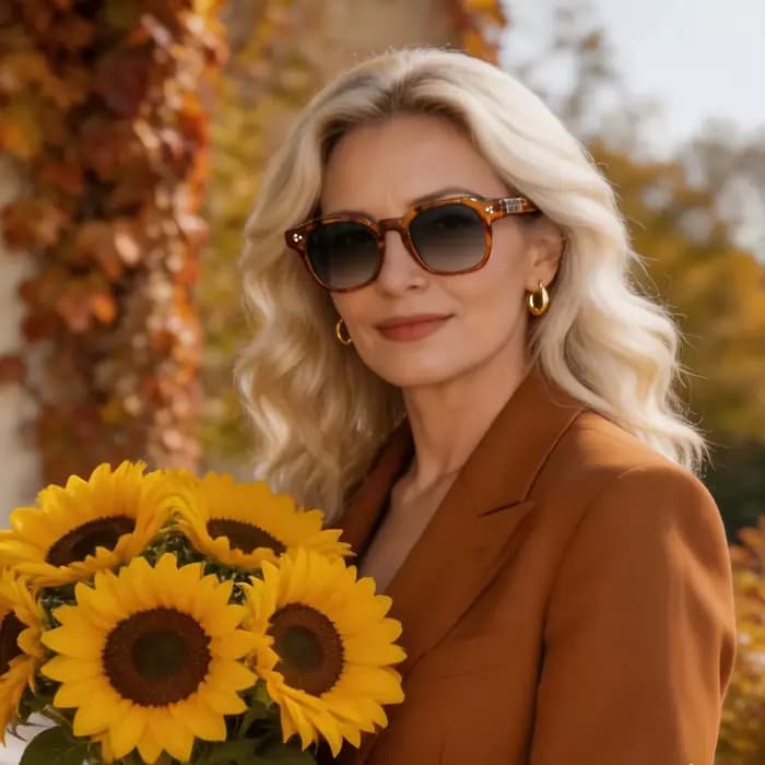 CATERSIDE – lunettes de soleil transparentes à monture carrée orange