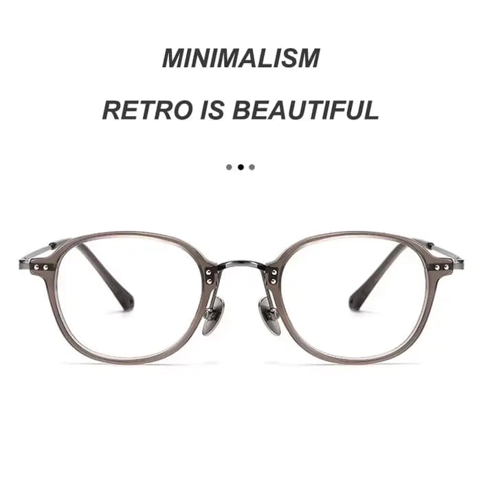 Lunettes rétro à monture ovale ultralégère