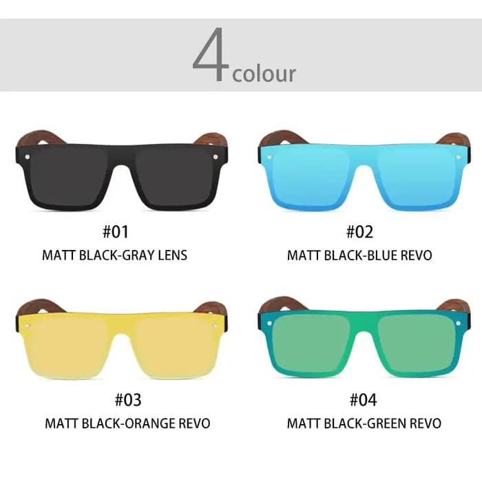 Lunettes de soleil Oi Wood pour hommes et femmes