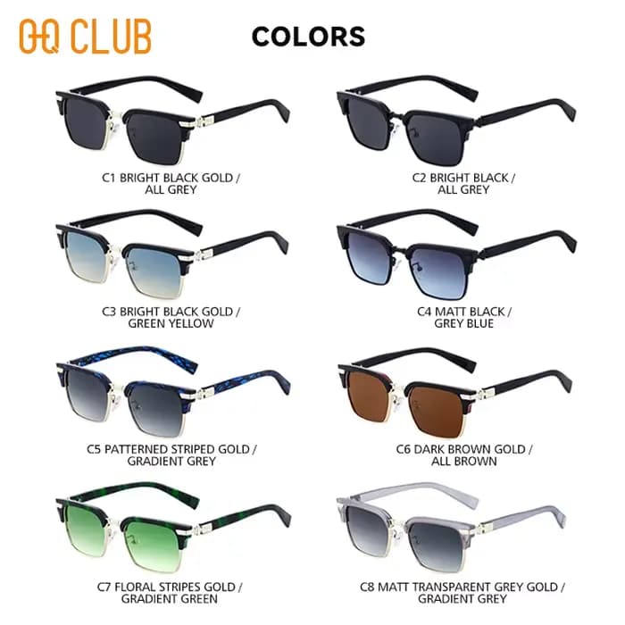 O-Q CLUB oculaires femmes lunettes de soleil hommes