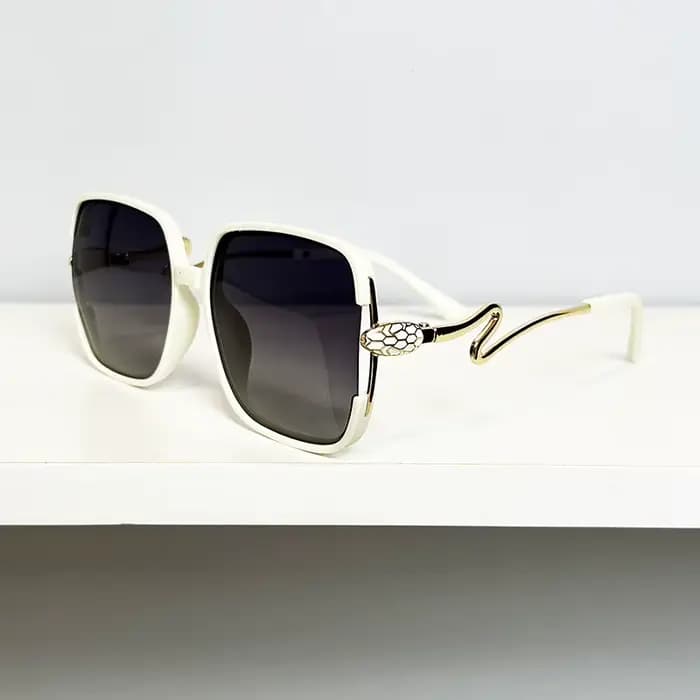 Nouvelle mode femmes lunettes de soleil caractéristiques décontractées mystérieux Cobra grand cadre