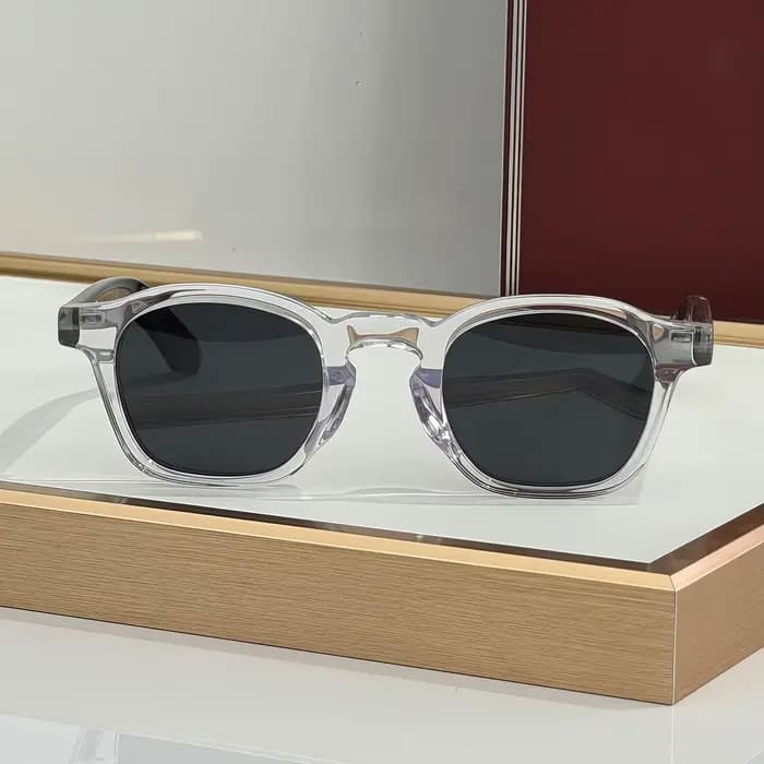 Lunettes de soleil carrées artisanales JMM ZEPHIRIN EPOXY pour homme