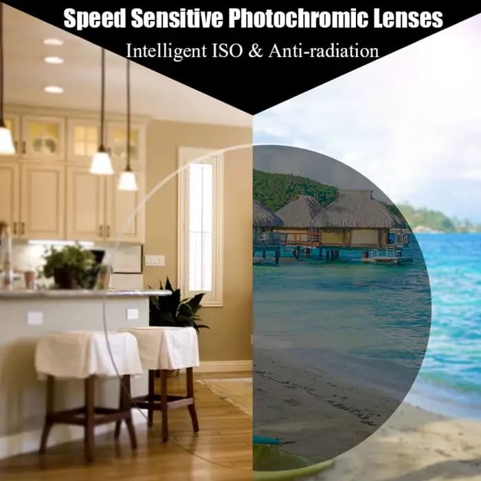 Lentilles Grises Photochromiques Progressives
