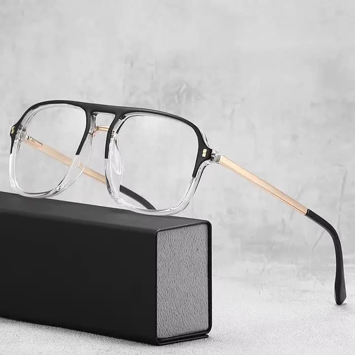 Lunettes de vue rectangulaires rétro pour hommes