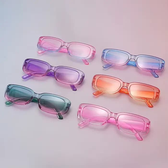 Vente en gros nouvelle mode couleur bonbon petite monture lunettes de soleil hommes