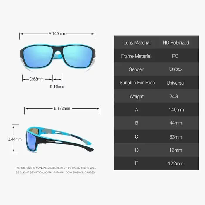 Lunettes de soleil classiques pour la pêche