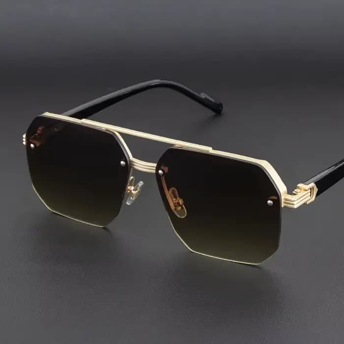 Lunettes de soleil métalliques pour hommes