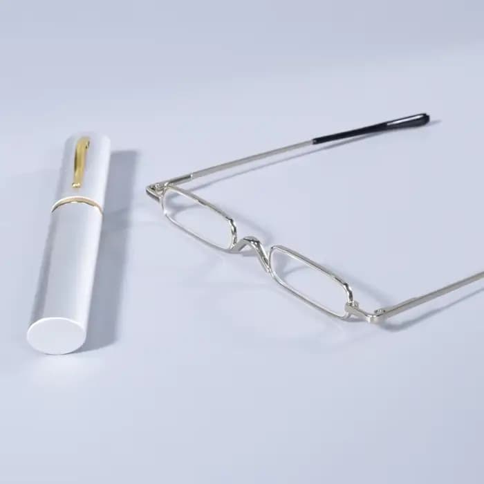 Lunettes de lecture élégantes à monture argentée