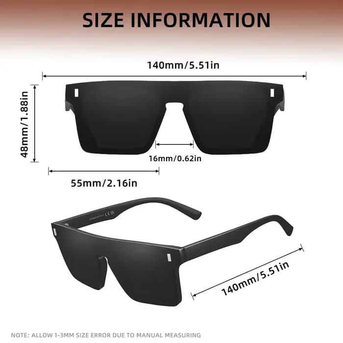 KINGDREAM – lunettes de soleil polarisées sans monture pour hommes et femmes