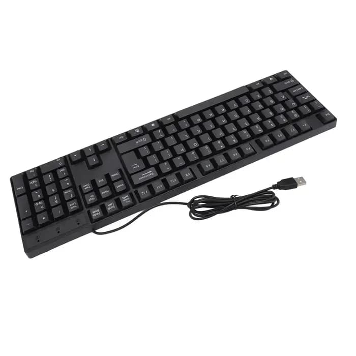 104 touches USB clavier filaire anglais/russe/espagnol/français langue conception ergonomique clavier de jeu pour ordinateurs portables de bureau ordinateurs de bureau