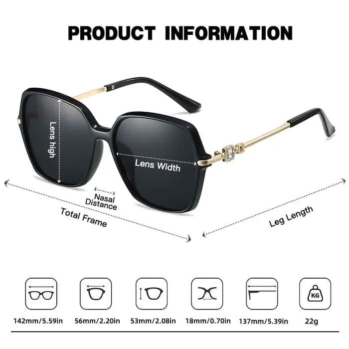 RUISIMO polarisé tendance métal carré lunettes de soleil femmes hommes Simple marque de luxe