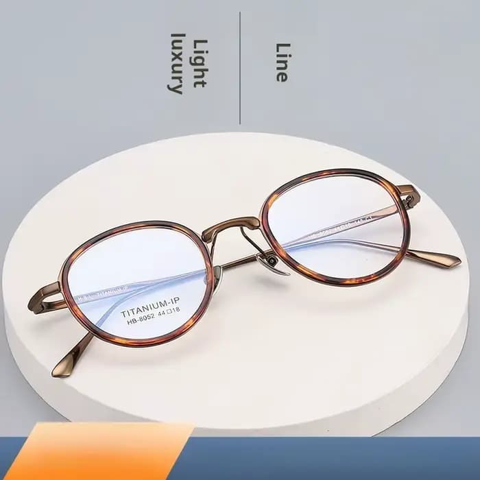 Lzabella nouveau TR90 pur titane lunettes cadre 44 anneau intérieur Sesign petit ovale petit cadre lunettes cadre pour hommes et femmes 8052