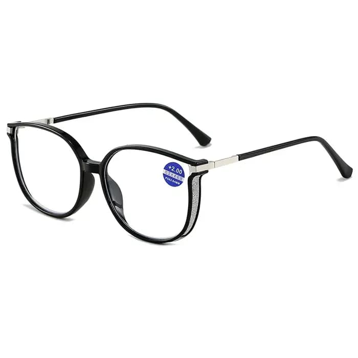 Lunettes de lecture à grande monture violette pour femmes