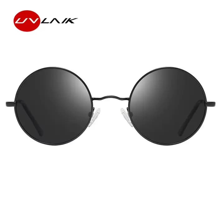 UVLAIK Vintage lunettes de soleil polarisées femmes hommes classique rétro petit rond John Lennon