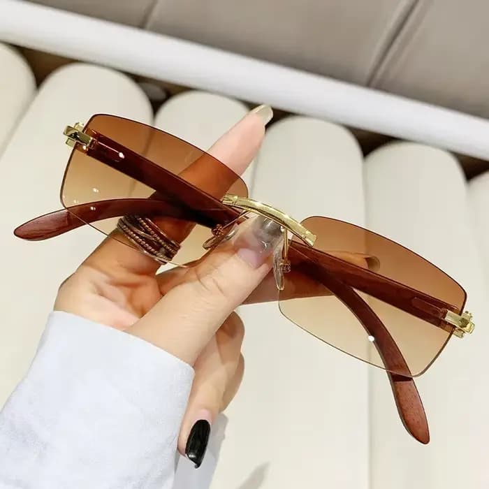 Lunettes de soleil carrées à petit cadre pour hommes et femmes