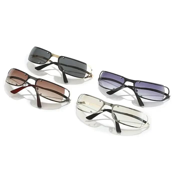 Lunettes de soleil rétro à enrouler pour femmes et hommes
