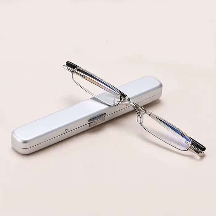 Mini Lunettes de Lecture Portables en Métal avec Boîte