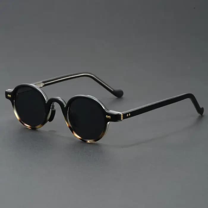 Petites lunettes de soleil rondes rétro Orange pour femmes et hommes