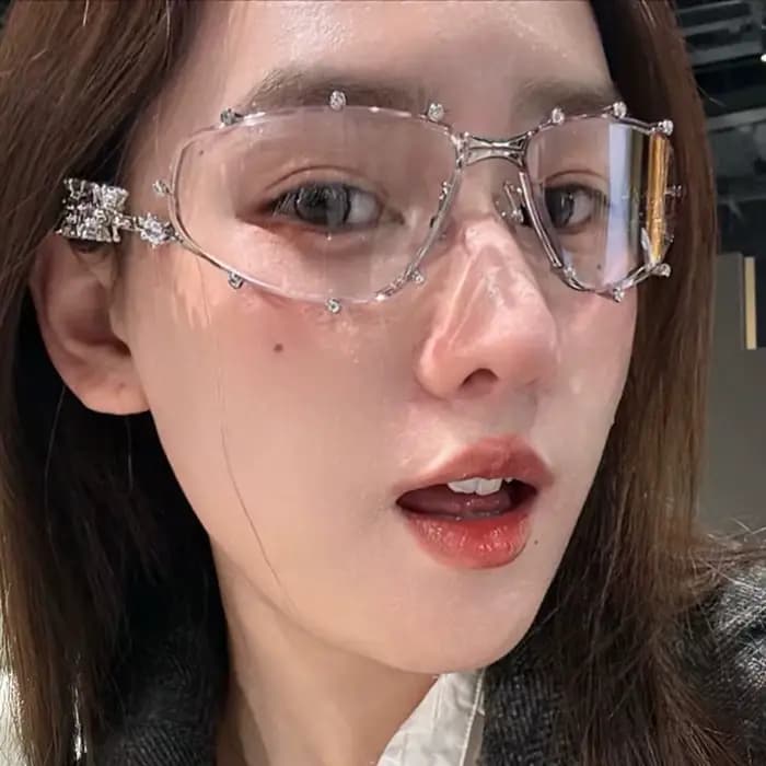 Lunettes à strass pour femmes et hommes