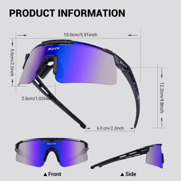 SCVCN UV400 lunettes de cyclisme hommes femmes vtt vélo de route