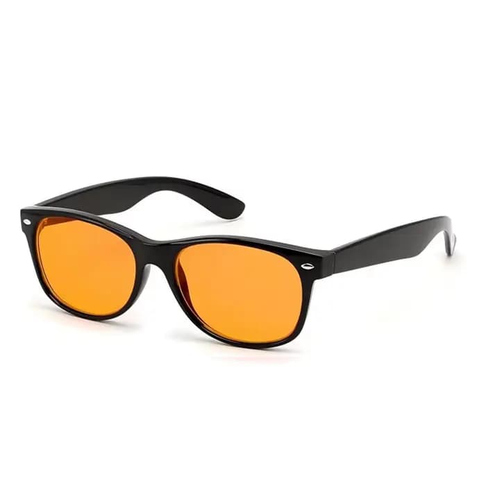 Lunettes anti-lumière bleue classiques orange pour femmes et hommes, lunettes de jeu, d'ordinateur et de sommeil S71