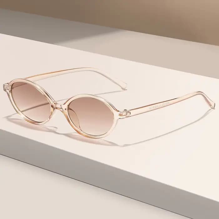 Petites lunettes de soleil léopard ovales pour femmes et hommes