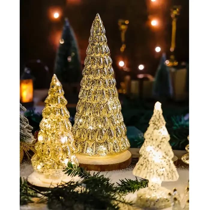 Ornements de Sapin de Noël en Verre Brcorporelle, Décoration de Bureau Shoe à la Maison, Veilleuse LED, Décorations de ix, Cadeau de Festival pour Enfant