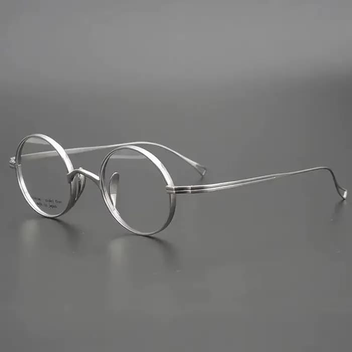 Japonais fait à la main Lennon petit rond titane lunettes cadre hommes rétro
